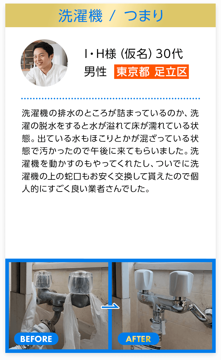 洗濯機つまり　東京都足立区